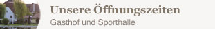 √ñffnungszeiten
